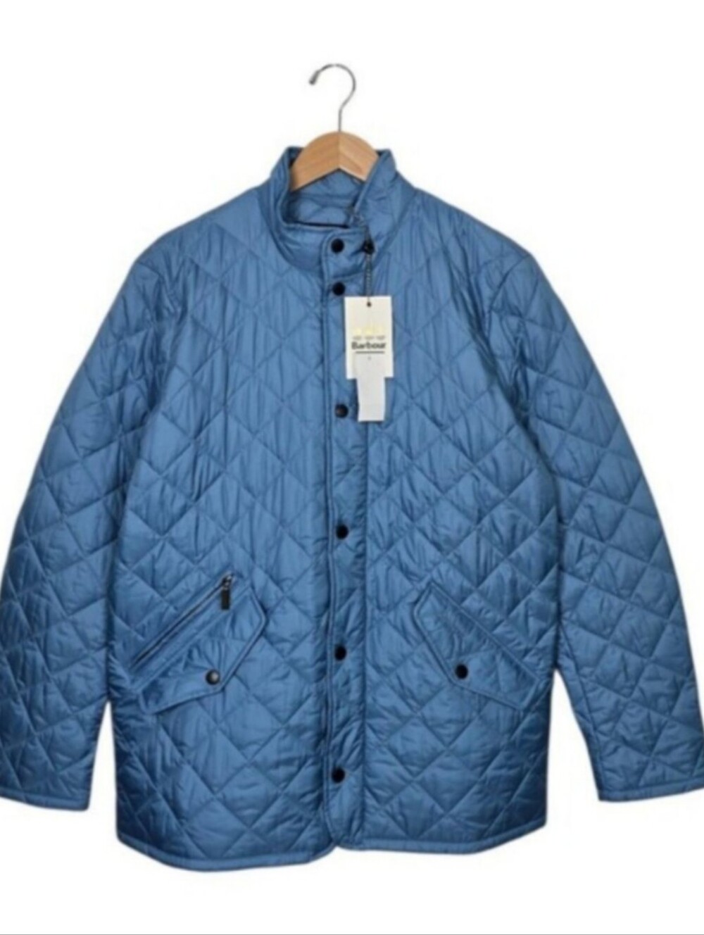 NWT Barbour Flyweight Chelsea Quilted Jacket Sky Blue Men’s M